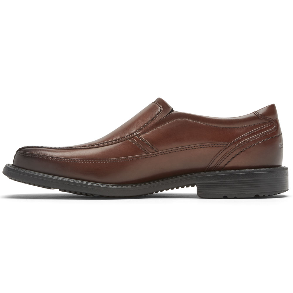 Rockport Singapore Mens Slip-On - Style Leader 2 Bike Toe Brown - GF1390768